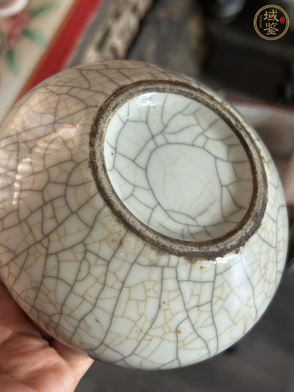 古玩陶瓷仿官釉水洗真品鑒賞圖