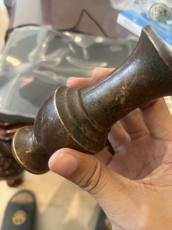 古玩銅器銅瓶真品鑒賞圖