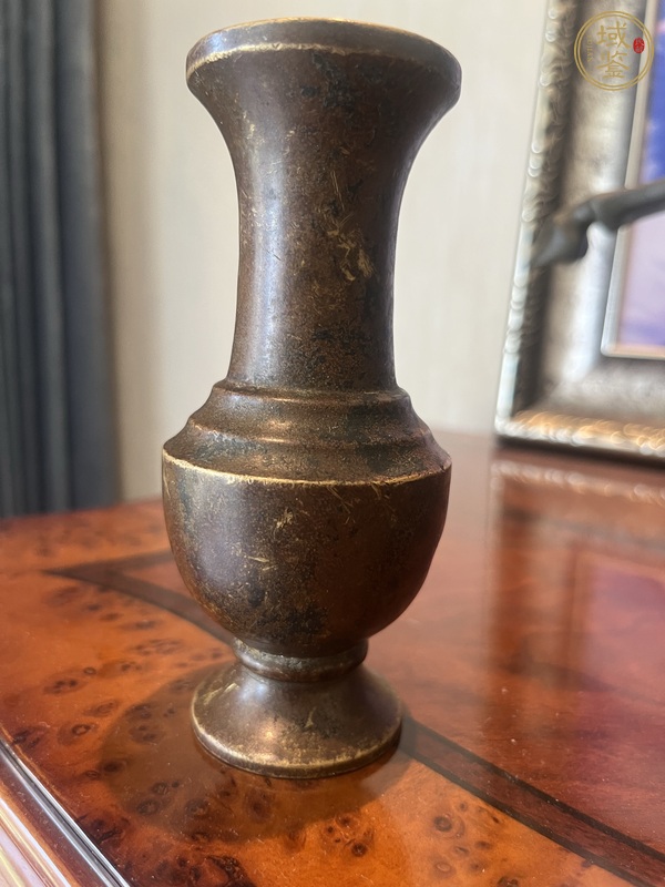 古玩銅器銅瓶真品鑒賞圖