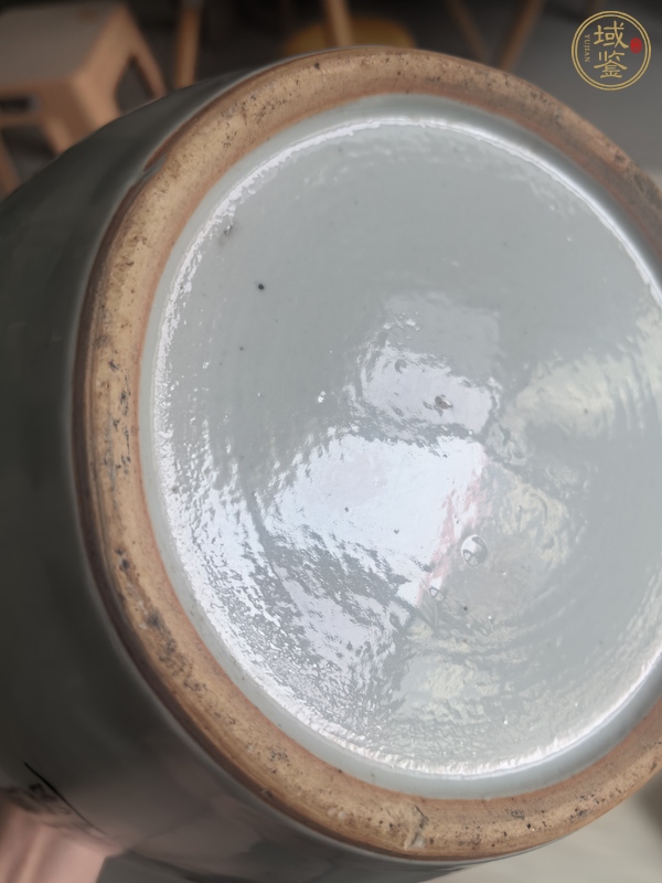 古玩陶瓷樵漁耕讀冬瓜罐真品鑒賞圖