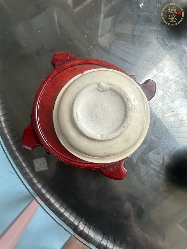 古玩陶瓷晚明白釉茶圓真品鑒賞圖