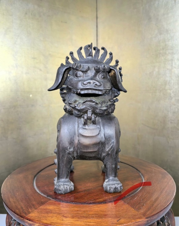 古玩轉賣清代銅獅薰拍賣，當前價格850元