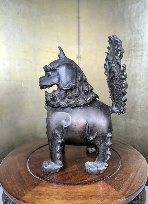 古玩雜項清代銅獅薰拍賣,當前價格2333元