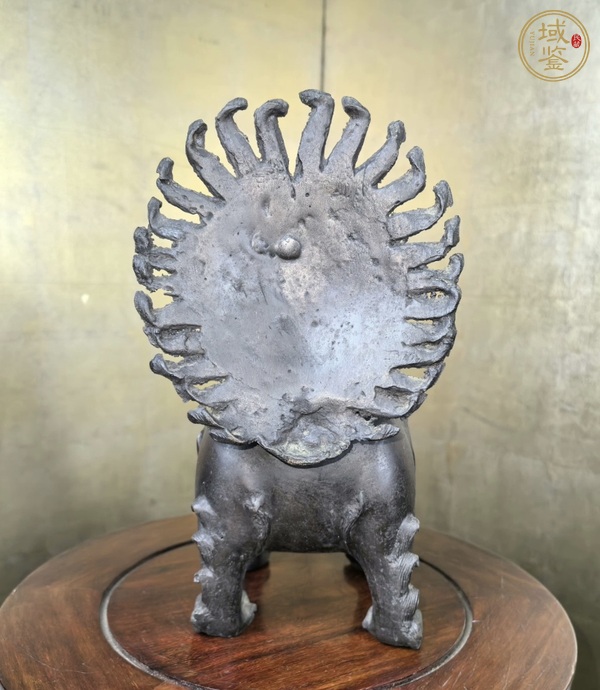 古玩雜項銅獅薰真品鑒賞圖