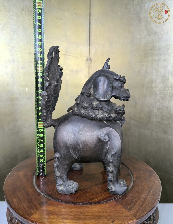 古玩雜項銅獅薰真品鑒賞圖
