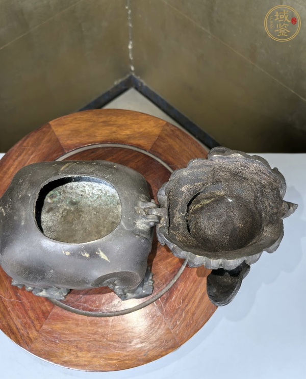 古玩雜項銅獅薰真品鑒賞圖