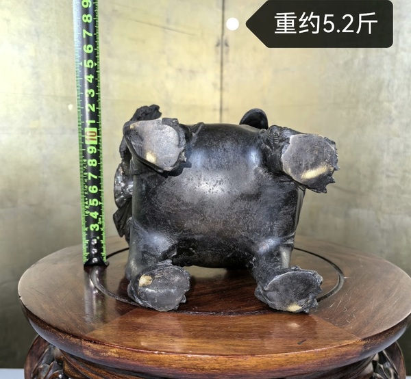 古玩雜項清代銅獅薰拍賣,當前價格2333元