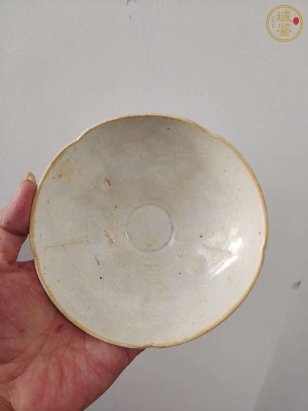 古玩陶瓷青白釉葵口盞真品鑒賞圖