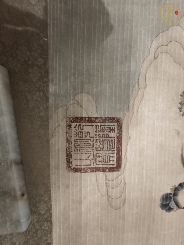古玩字畫梁楷款羅漢圖立軸真品鑒賞圖