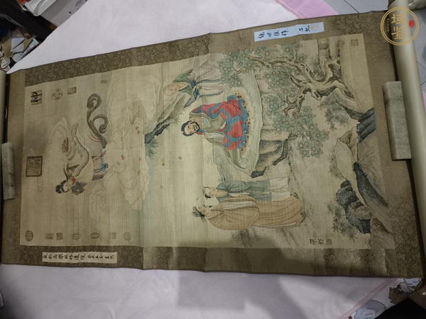 古玩字畫梁楷款羅漢圖立軸真品鑒賞圖