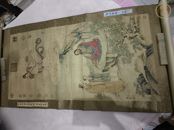 古玩字畫梁楷款羅漢圖立軸真品鑒賞圖