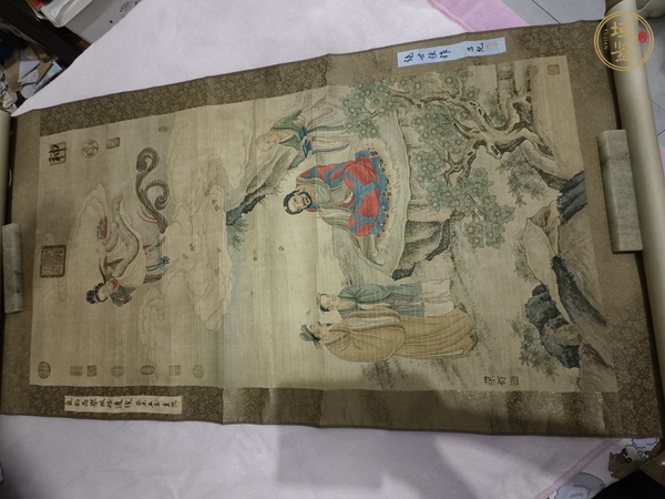 古玩字畫梁楷款羅漢圖立軸真品鑒賞圖