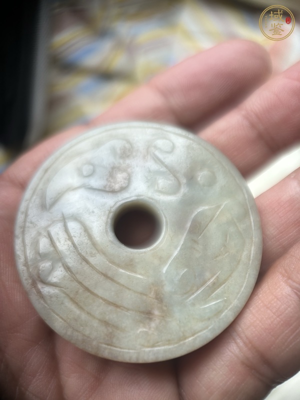 古玩和田玉雕“卷云紋璧”真品鑒賞圖