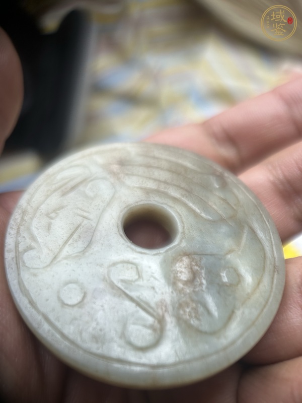 古玩玉器和田玉雕“卷云紋璧”真品鑒賞圖