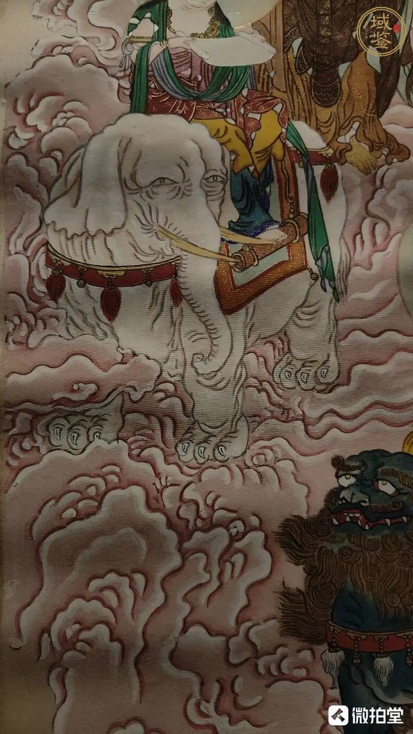 古玩字畫佚名工筆重彩釋迦摩尼造像真品鑒賞圖