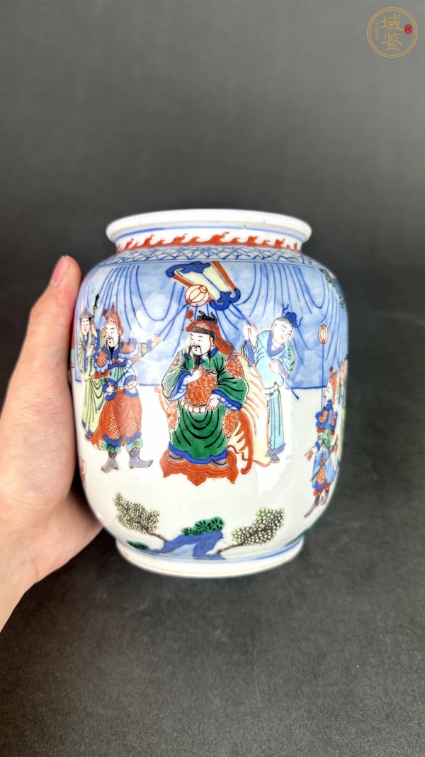 古玩陶瓷青花五彩燈籠瓶真品鑒賞圖