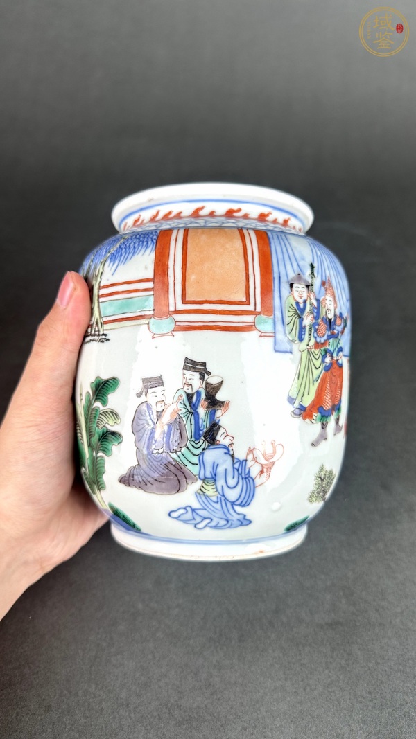 古玩陶瓷青花五彩燈籠瓶真品鑒賞圖