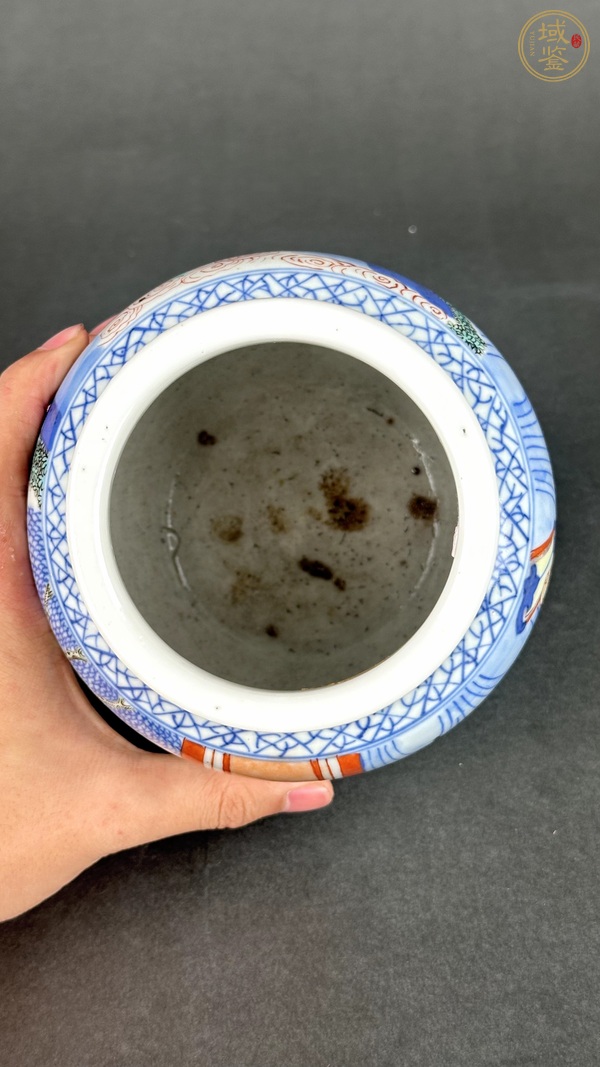 古玩陶瓷青花五彩燈籠瓶真品鑒賞圖