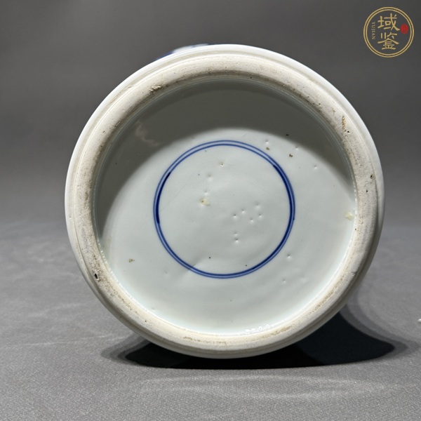 古玩陶瓷鶴鹿同春青花鳳尾尊真品鑒賞圖