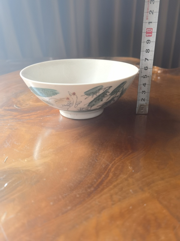 古玩陶瓷鵝紋碗拍賣，當前價格125元