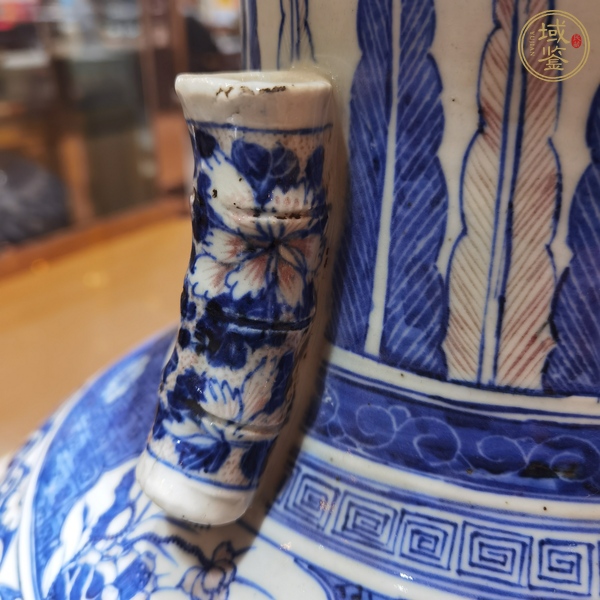 古玩陶瓷青花釉里紅尊真品鑒賞圖