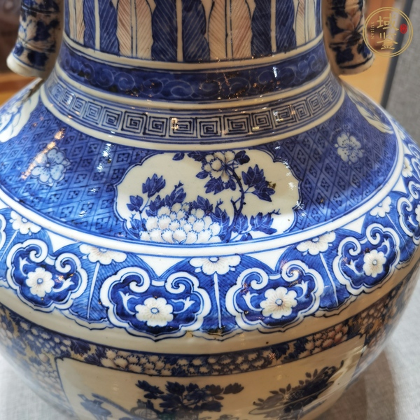 古玩陶瓷青花釉里紅尊真品鑒賞圖
