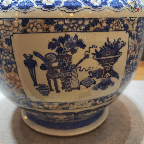 古玩陶瓷青花釉里紅尊真品鑒賞圖