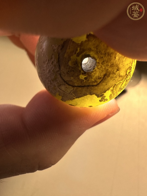 古玩玉器仿古做舊玉珠真品鑒賞圖