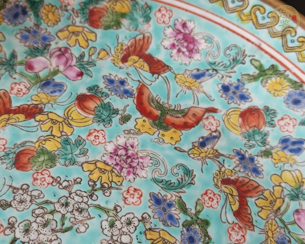 古玩蝶紋盤真品鑒賞圖