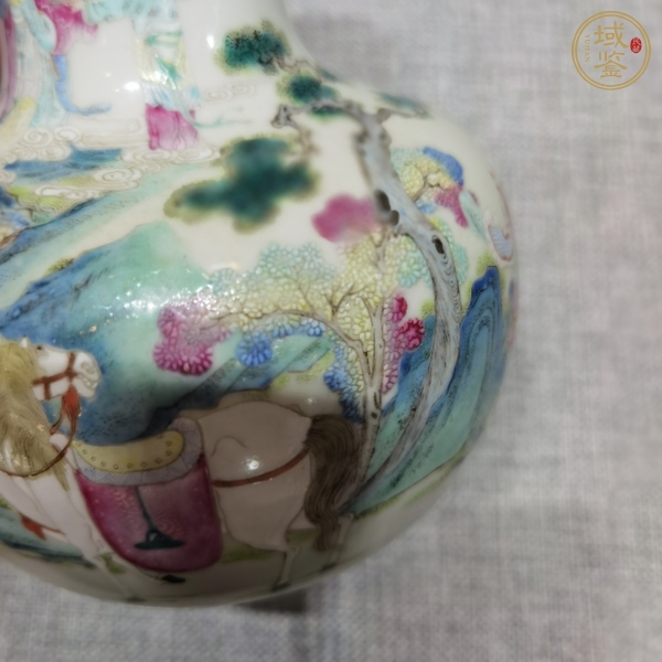 古玩陶瓷粉彩天球瓶真品鑒賞圖