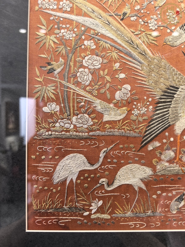 古玩雜項粵繡真品鑒賞圖