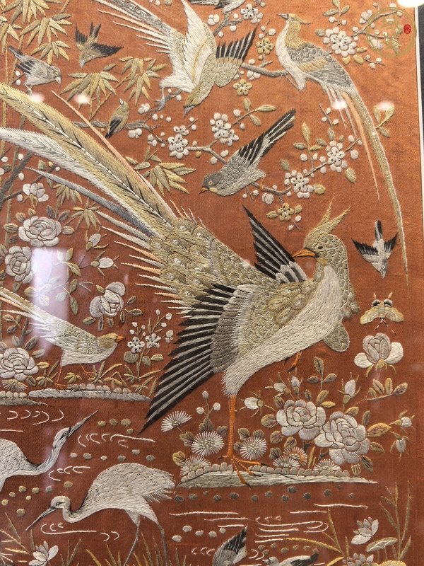 古玩雜項粵繡真品鑒賞圖