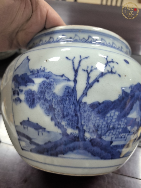 古玩青花粥罐真品鑒賞圖
