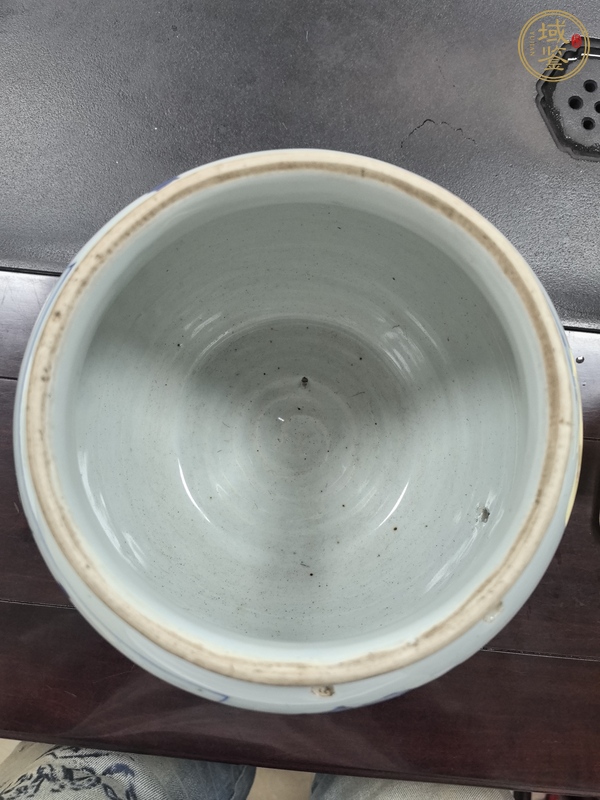 古玩陶瓷青花粥罐真品鑒賞圖