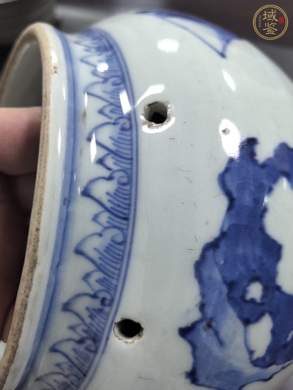 古玩陶瓷青花粥罐真品鑒賞圖