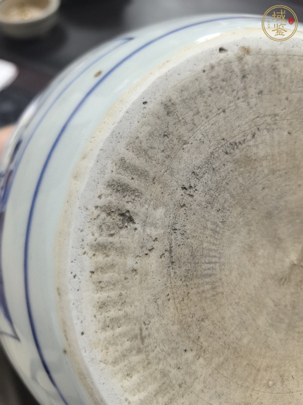 古玩陶瓷青花粥罐真品鑒賞圖