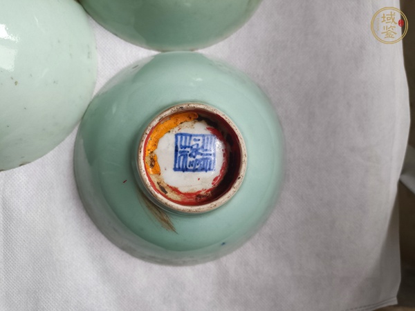 古玩陶瓷豆青釉碗真品鑒賞圖