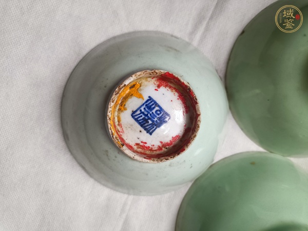 古玩陶瓷豆青釉碗真品鑒賞圖