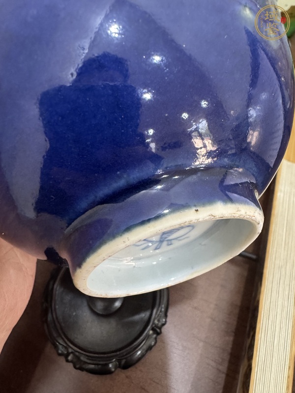 古玩陶瓷清雍正霽藍(lán)釉碗真品鑒賞圖