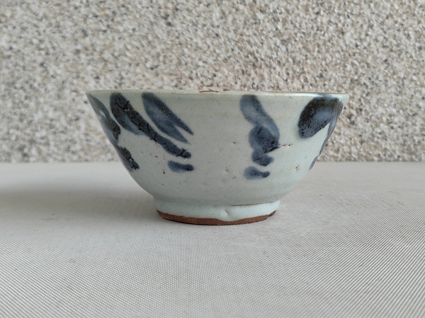 古玩陶瓷青花花卉紋茶碗拍賣,當前價格580元