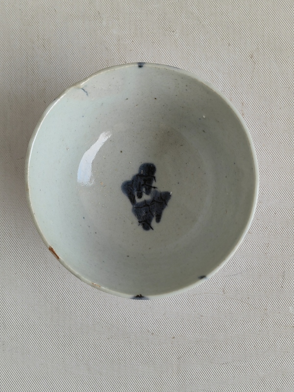 古玩陶瓷青花花卉紋茶碗拍賣,當前價格580元