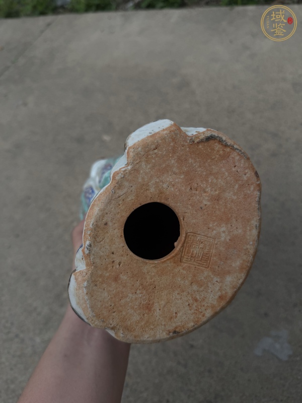 古玩陶瓷粉彩福星塑像真品鑒賞圖