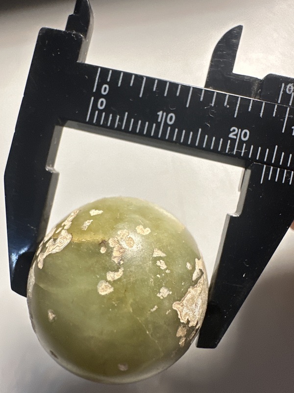 古玩玉器和田玉做舊玉珠拍賣,當前價格20元