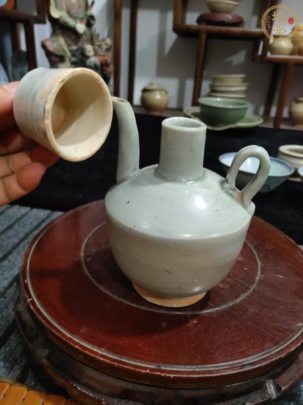 古玩陶瓷青白釉執壺真品鑒賞圖