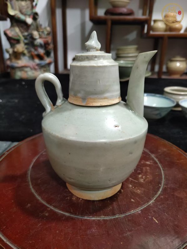 古玩陶瓷青白釉執壺真品鑒賞圖