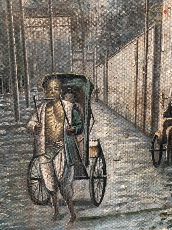 古玩字畫油畫風景真品鑒賞圖
