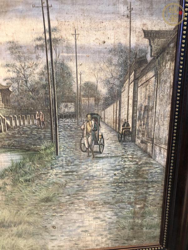 古玩字畫油畫風景真品鑒賞圖