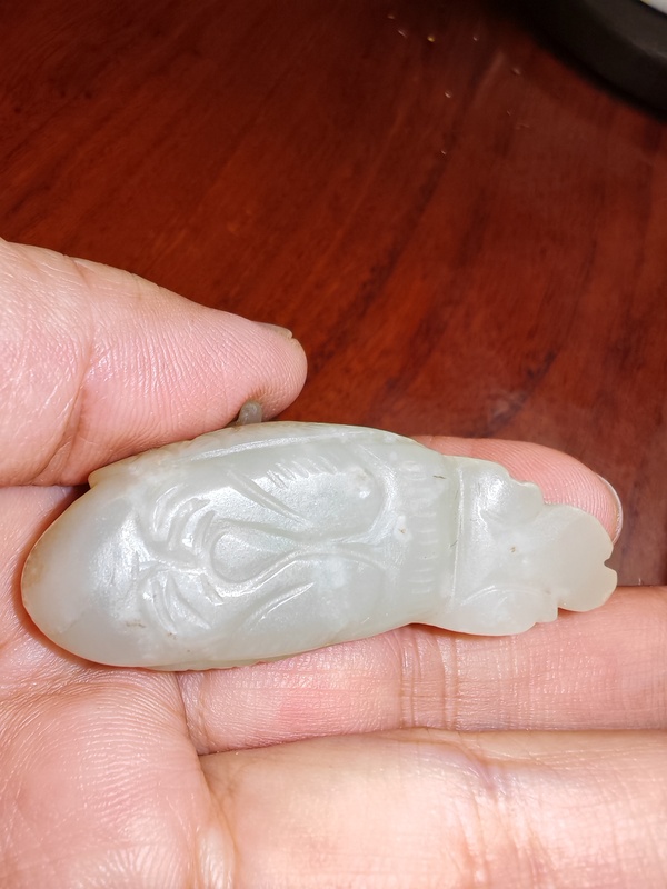 古玩玉器清.白玉大雁銜枝拍賣，當前價格6800元