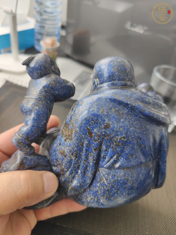 古玩雜項童子戲彌勒佛擺件真品鑒賞圖