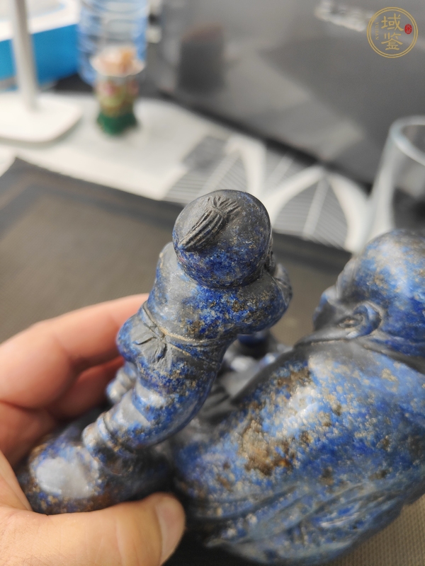 古玩雜項童子戲彌勒佛擺件真品鑒賞圖